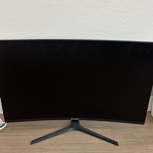 27" Curved Monitor in Black - Sleek Home & Gaming Display